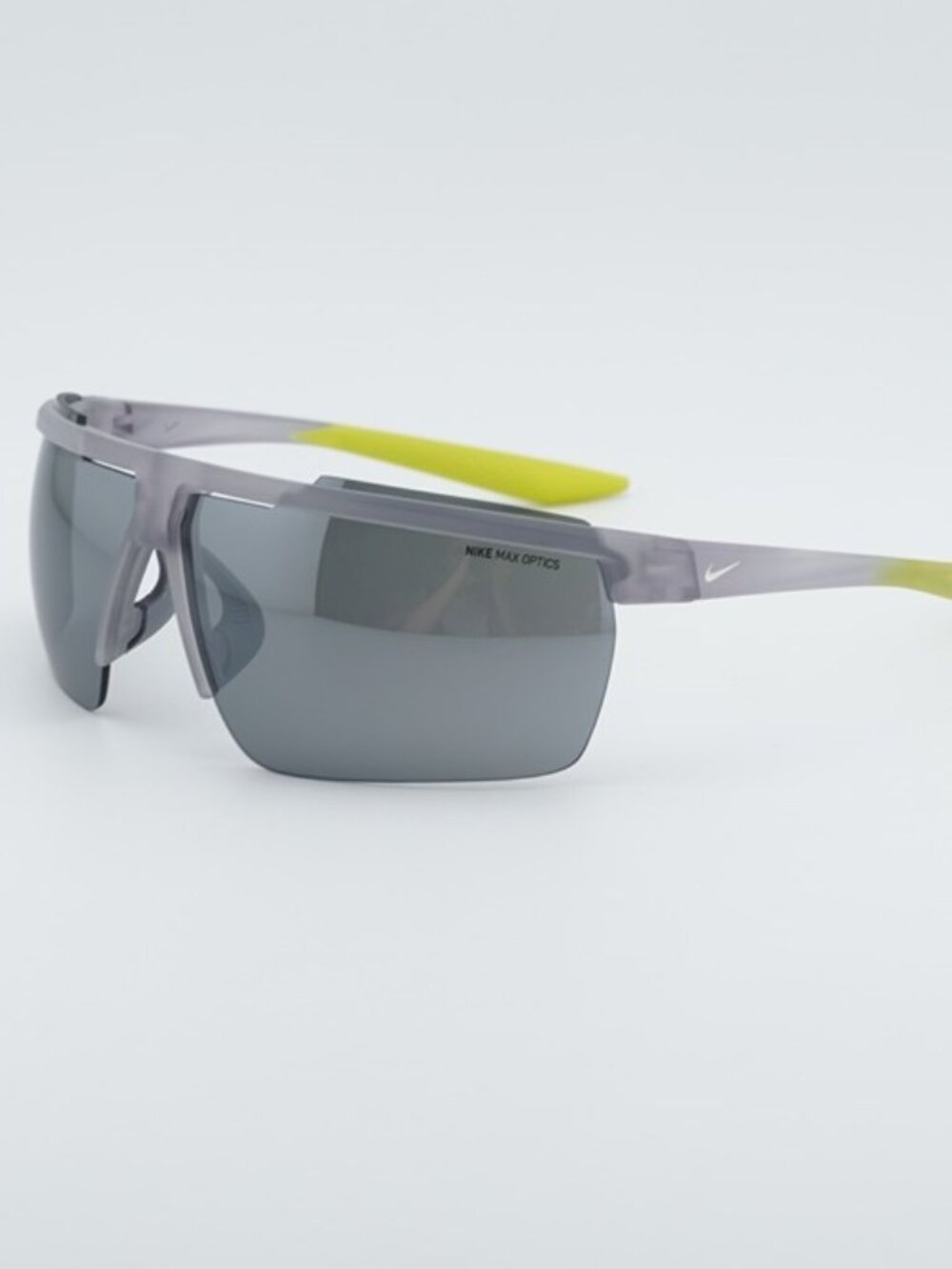 NIKE WINDSHIELD CW4664 012 Sunglasses Grey Shield Frame, Silver Mirror Lenses